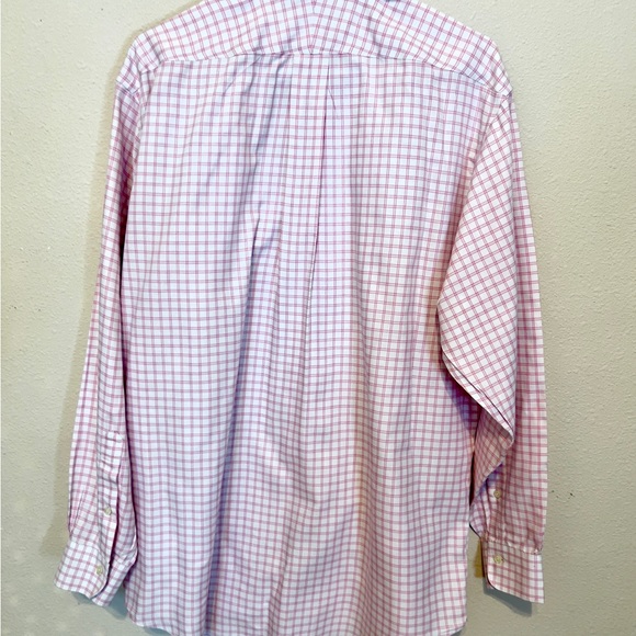 Brooks Brothers Men’s Pink and White Casual Button Down Shirt Size 16.5 - Picture 5 of 5